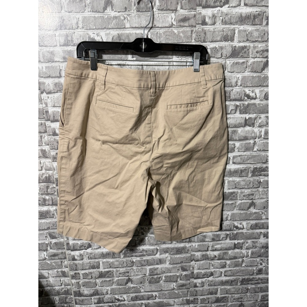Talbots Perfect Short 11 Bermuda Khaki Tan Chino Shorts Womens 14P Petite - Picture 2 of 4